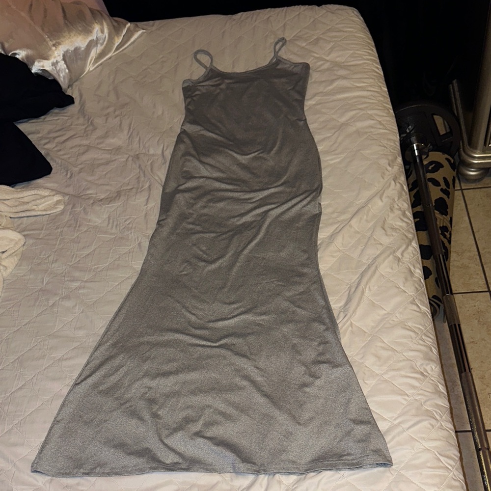 Free Elegant Gray Women's Dress